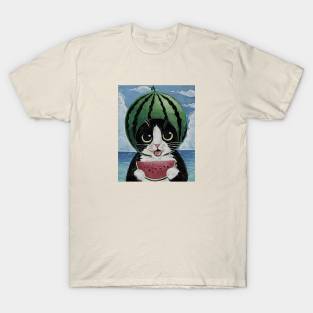 Watermelon Cat T-Shirt